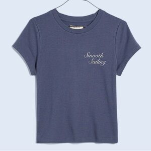 NWT Madewell Blue Graphic Tee